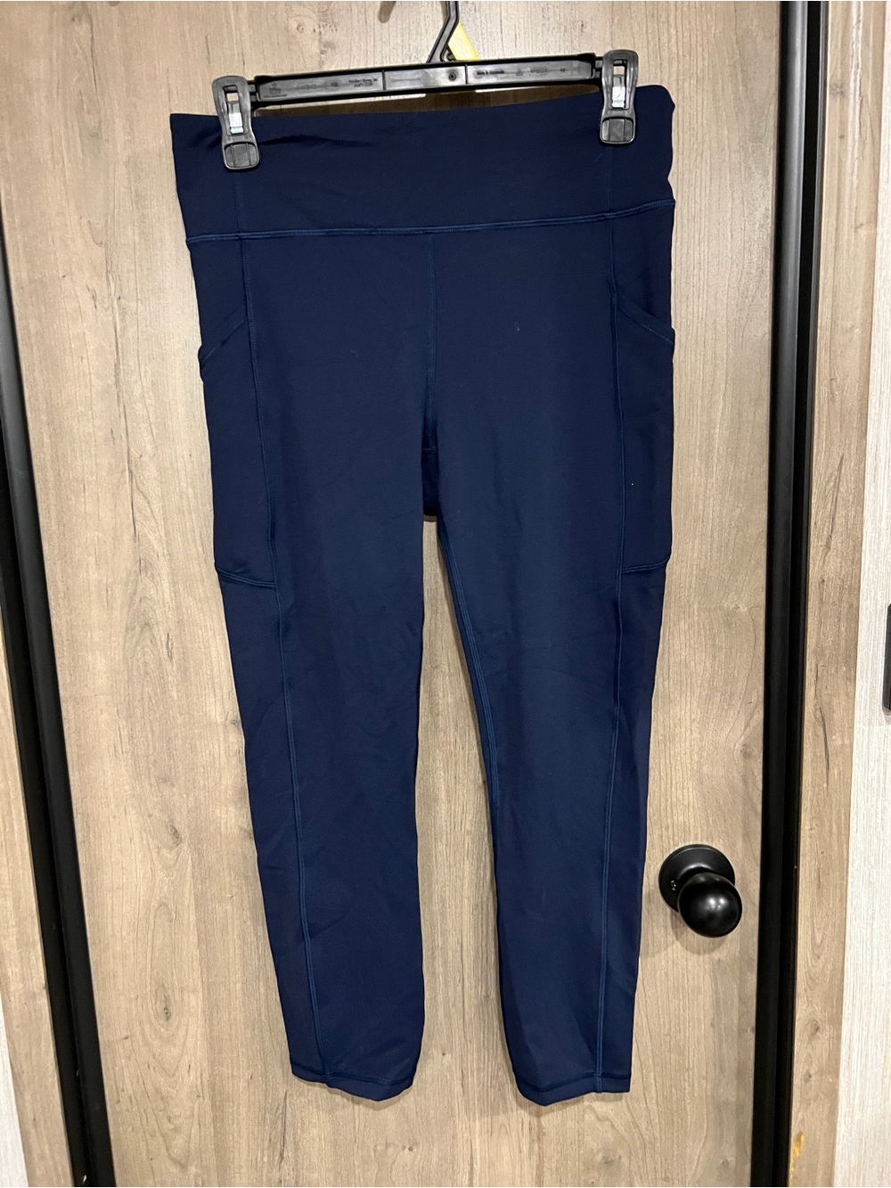 High-Rise LululemonNavy Performance Leggings with Side Phone Pockets